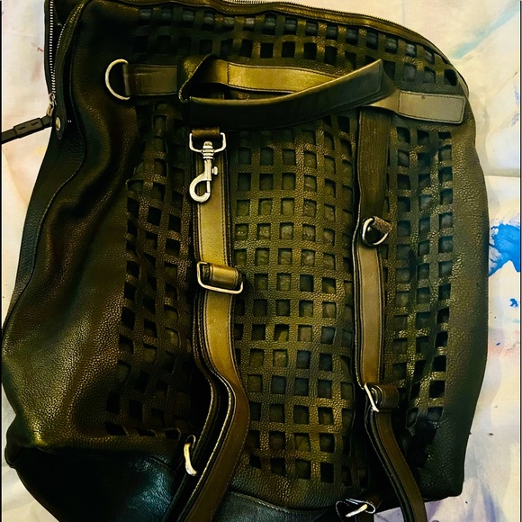 Dolce and Gabbana Designer X-Large Two-Way Perforated Leather